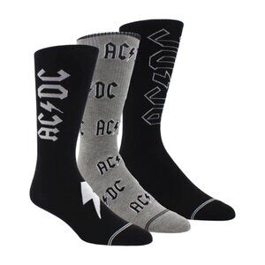 PERRI'S SOCKS Men's ACDC Volume Crew Socks 3 Pair - ACA370- 089